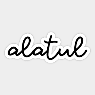 alatul - black Sticker